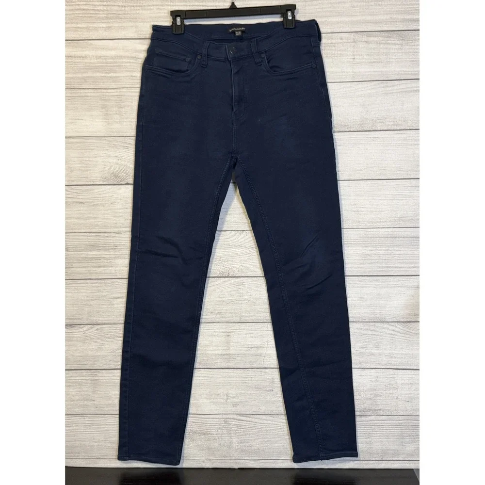 Banana Republic Pants Men's 32x34 Navy Cotton Stretch Slim 5-Pocket